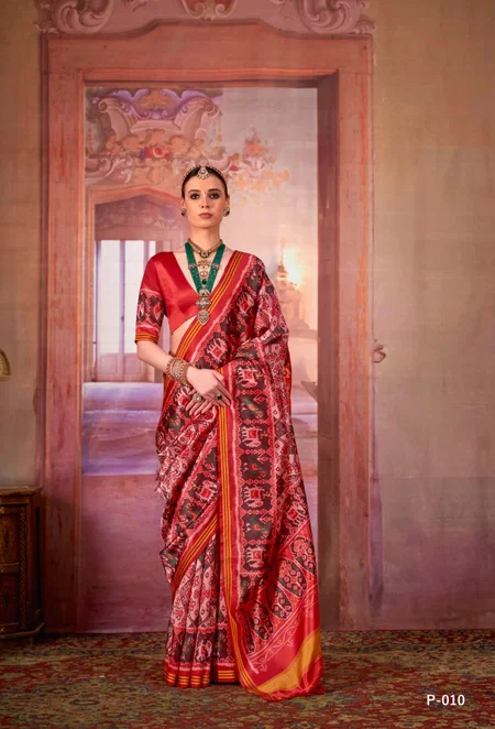 Patola Royal By Kreshva Silk Patola Printed Occasion Wear Bulk Saree Orders In India